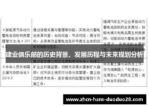 建业俱乐部的历史背景、发展历程与未来规划分析