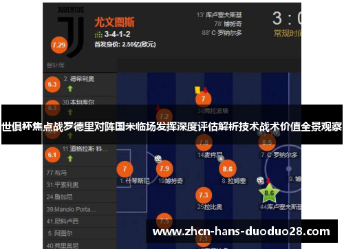 世俱杯焦点战罗德里对阵国米临场发挥深度评估解析技术战术价值全景观察