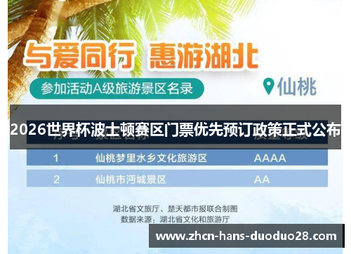 2026世界杯波士顿赛区门票优先预订政策正式公布